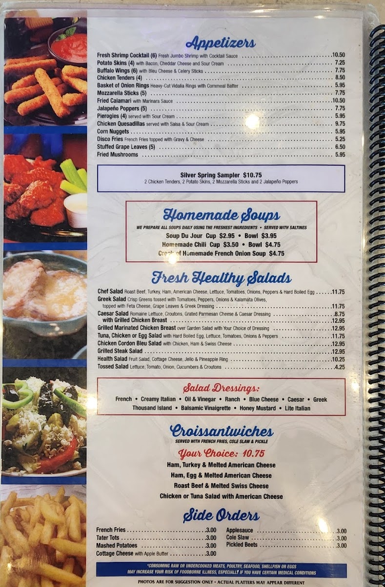 Silver Spring Diner Menu - Image 6